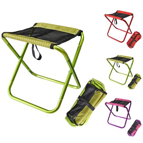 HooRu taburete plegable portátil para acampada silla ligera con bolsa