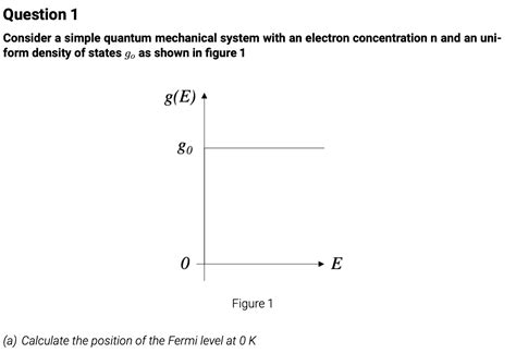 Solved Question Consider A Simple Quantum Mechanical Chegg