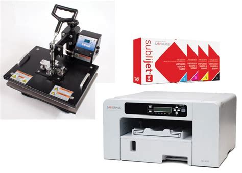 A Sublimation Starter Kit A Clam Heat Press A Printer