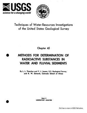 Fillable Online Pubs Usgs TWRI 5 A5 Introduction Methods For