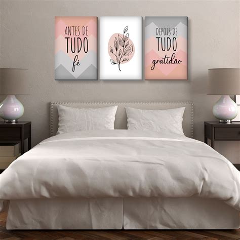 Quadro Decorativo Canvas Sala Quarto Antes De Tudo F Frase