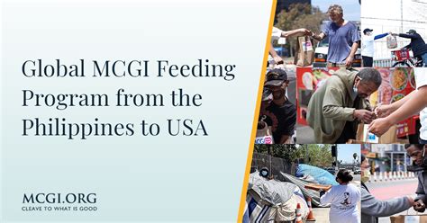 Global Mcgi Feeding Program From The Philippines To Usa