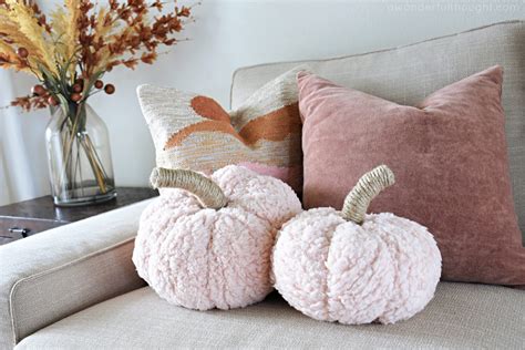 Sherpa Pumpkin Pillow Diy A Wonderful Thought