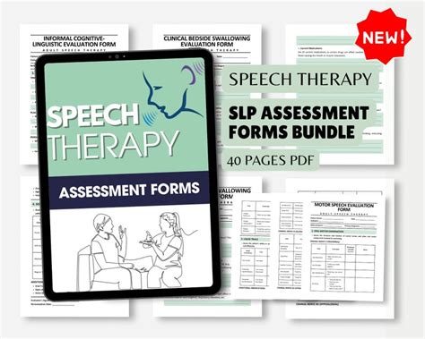 Slp Assessment Forms 6 Adult Evaluation Templates Aphasia Dysphagia