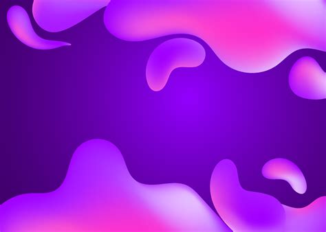 Liquid Flow Purple Pink D Neon Lava Lamp Vector Geometric Background