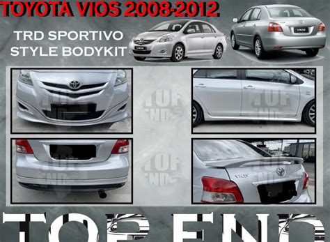 Toyota Vios Ncp Trd Sportivo Style Fullset Bodykit Trd