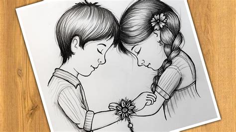 Raksha Bandhan Drawing Easy And Beautiful How To Draw A Raksha Bandhan Rakhi Drawing