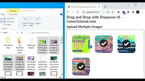 Demo Drag Drop Upload Files In Laravel 9 Using Dropzone Js YouTube