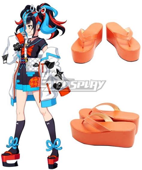 Fate Grand Order FGO Sei Shonagon Archer Orange Cosplay Shoes Cosplay