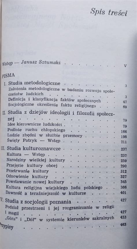 Stefan Czarnowski Wyb R Pism Socjologicznych