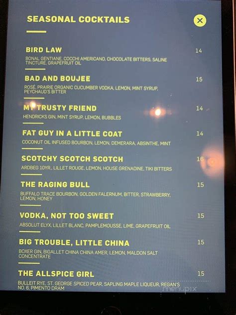 Menu Of Jockey Hollow Bar And Kitchen In Morristown NJ 07960