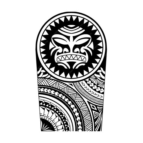 Premium Vector Wrap Around Arm Polynesian Tattoo Design Pattern Aboriginal Samoan