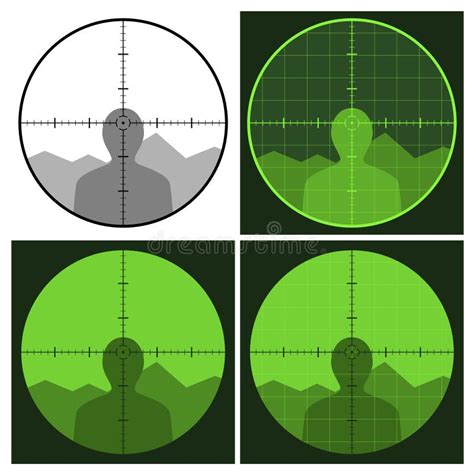 Gun crosshair sight stock vector. Illustration of murder - 24115136