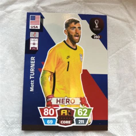 FIFA WORLD CUP qatar 2022 Matt Turner HERO card # 280 new Condition £1. ...