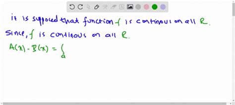 Solved Prove That If F Is Continuous On A B Then F Is Integrable On