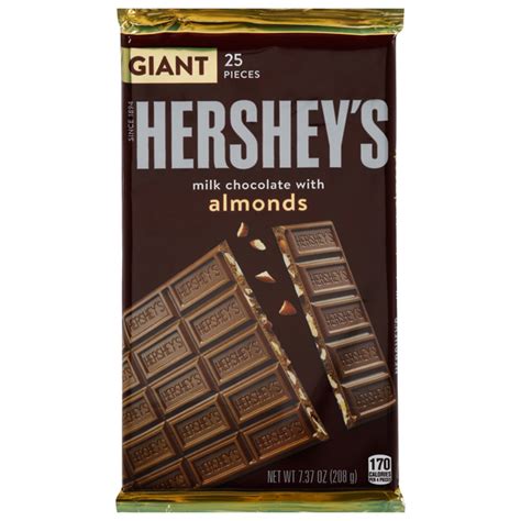 Save On Hersheys Milk Chocolate Candy Bar With Almonds Giant Size