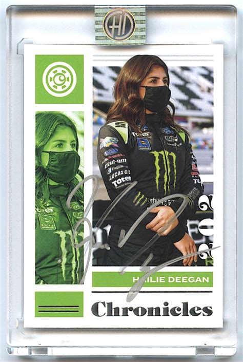 Hailie Deegan Signed 2021 Panini Chronicles 12 Deegan Coa Pristine Auction