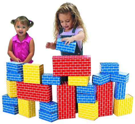 Cardboard Blocks For Building Castle City And The Classic Giant Red