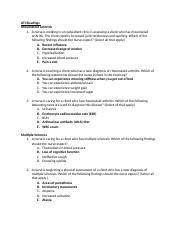 Final Exam Study Guide Docx ATI Readings Rheumatoid Arthritis 1 A