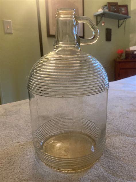 Duraglas One Gallon Ridged Jug With Handle Etsy