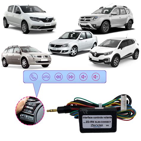 Interface Controle Comandos De Volante Renault Megane Logan Sandero