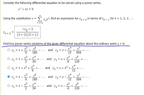 Solved Consider The Following Differential Equation To Be