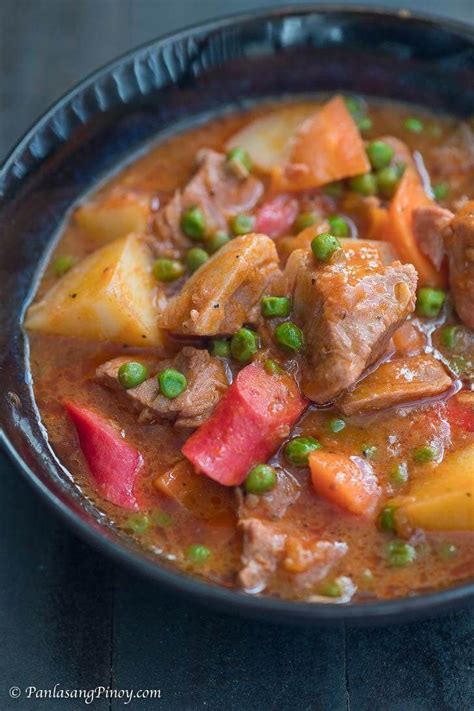 Pork Afritada Recipe Recipe Pork Afritada Recipe Pork Recipes