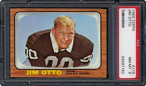 1966 Topps Jim Otto Psa Cardfacts®