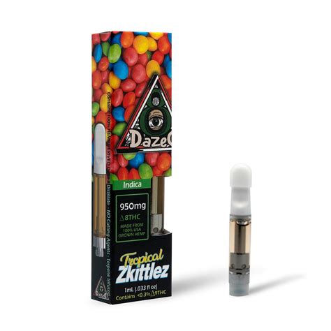 Dazed8 Tropical Zkittlez Delta 8 Thc Vape Cartridge — 1 Gram Leafly