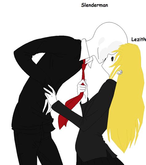 Slenderman Gettig A Surprise Kiss By Lezith By Elzathehedgehog On Deviantart