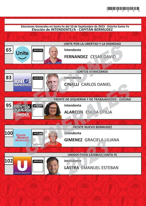 Vota Santa Fe Boletas En Santa Fe Todos Los Candidatos A Gobernador