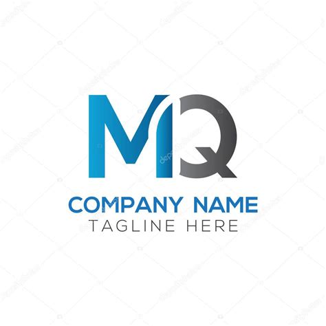 Plantilla de vectores de diseño de logotipo de letra MQ inicial Diseño