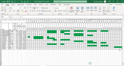 Excel Automatizirani Prikaz Godi Njih Odmora Dio Excel Kobe Ak