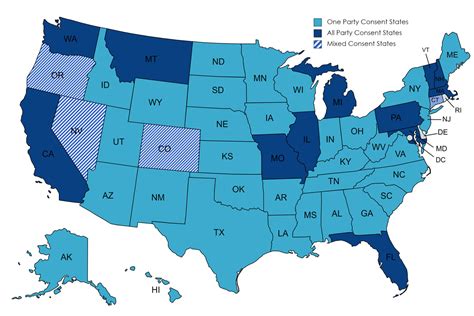 One Party Consent States Updated Recording Law