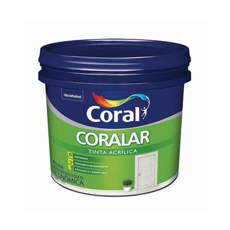 Tinta Coralar Acr Lica Branco Neve L Coral Tinta Para Parede