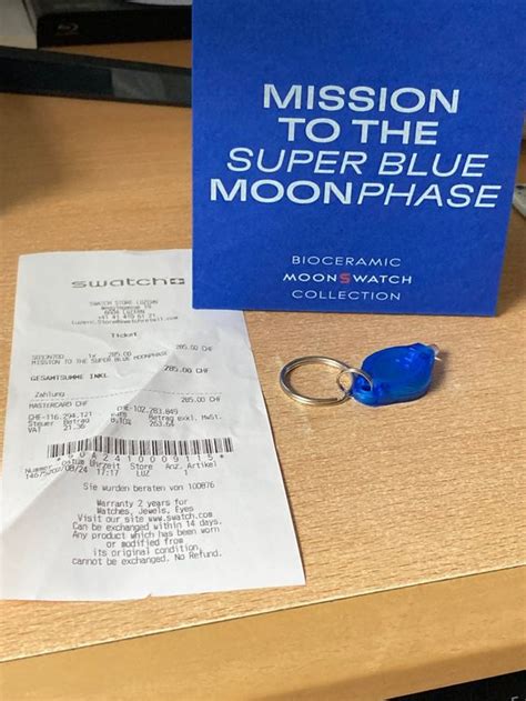 Swatch X Omega Moonswatch Mission Super Blue Moonphase Kaufen Auf Ricardo