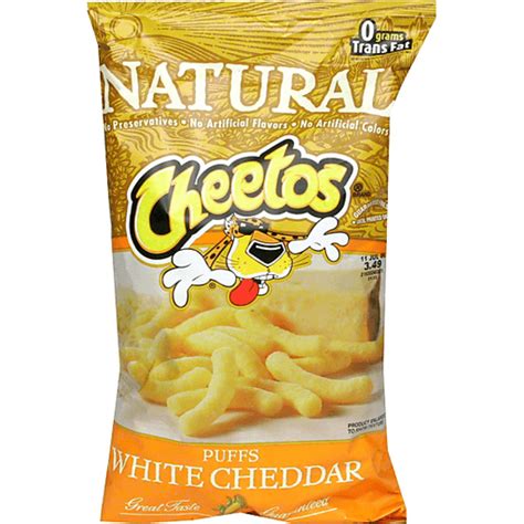 Cheetos Cheese Flavored Snacks Puffs White Cheddar 85 Oz Snacks Chips And Dips Foodtown