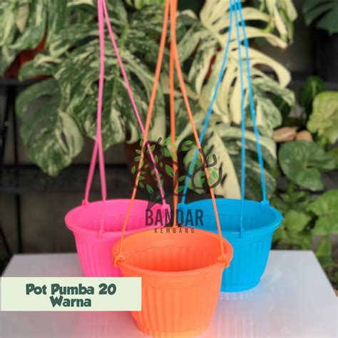 Jual Pot Gantung Pumba Warna Warni Ukuran Pot Bunga Gantung Pot