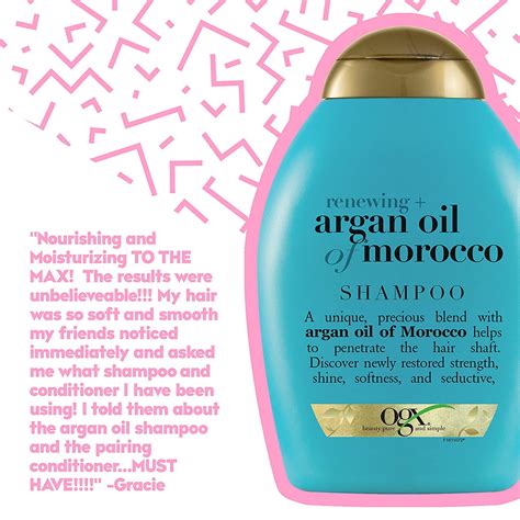 Buy Ogx Renewing Argan Oil Of Morocco Shampoo And Revitalize And Renew Your Hair Bd