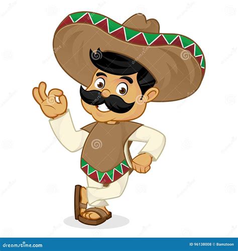 Cartoon Mexican With Guns Vector Illustration | CartoonDealer.com #20248190