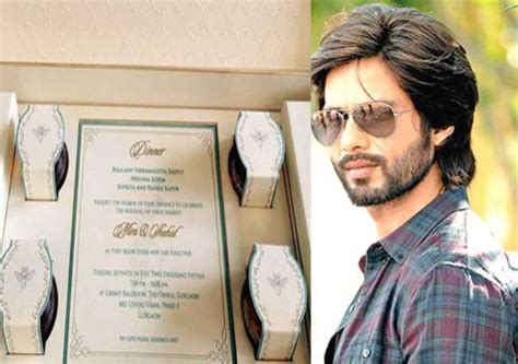 Shahid-Mira wedding: Know how Shahid Kapoor designed his wedding card ...