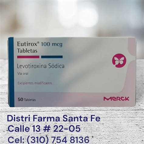 T Eutirox 100mg X 50 Tabletas