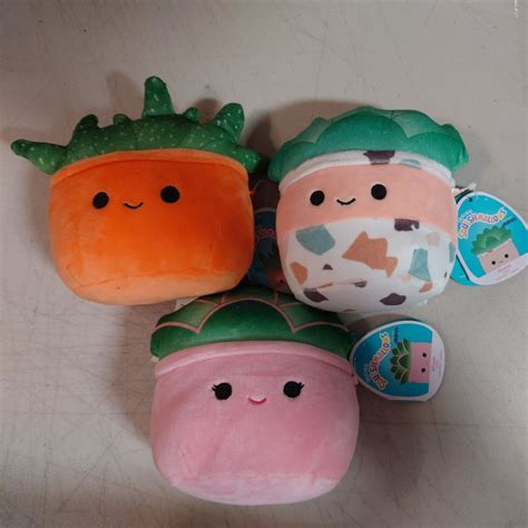 Squishmallow 5 Inch Succulent 3 Pack Abena Afiyah And Oz Ebay