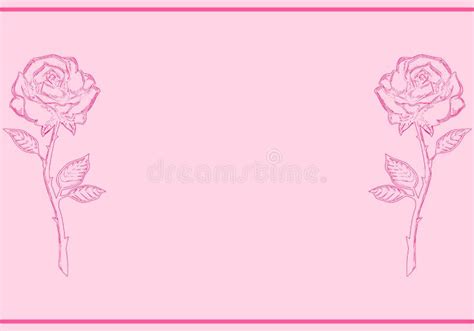 Rose Flower Backgrounds Template. Vector Illustration Stock Vector ...