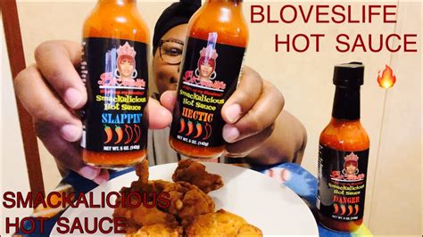 Bloves Smackalicious Hot Sauce Mukbang Review Honest Review Bloveslife Youtube