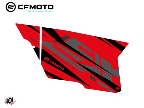 Graphic Kit Complete Doors Pcz Cf Moto Zforce Red