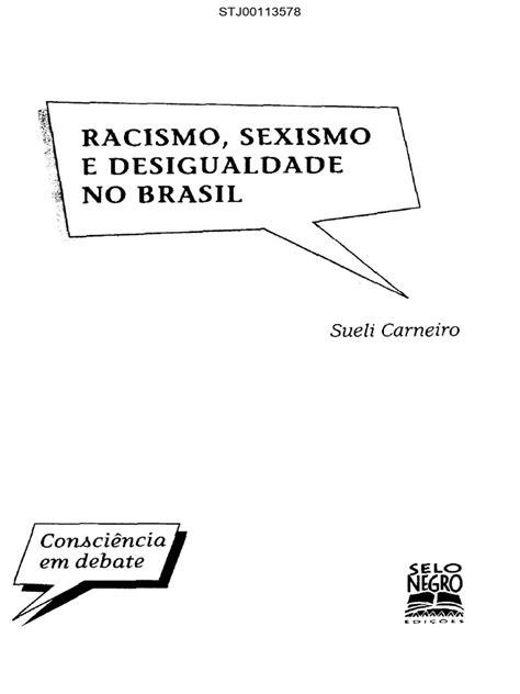 Racismo Sexismo Desigualdade Carneiro Pdf Racismo Discriminação E