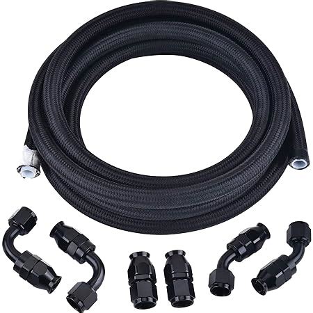 Amazon EVIL ENERGY 6AN Fuel Line Kit 6 Nylon Braided Fuel Line