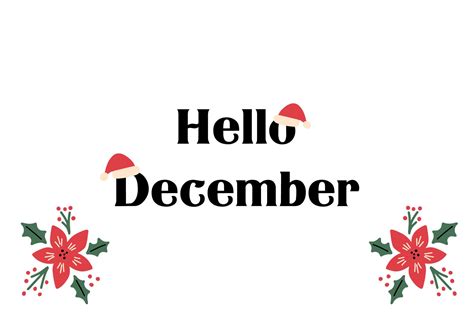 Typography Christmas Hello December Graphic by fadhiesstudio · Creative ...