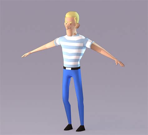 25 characters low poly animated - Blender Market